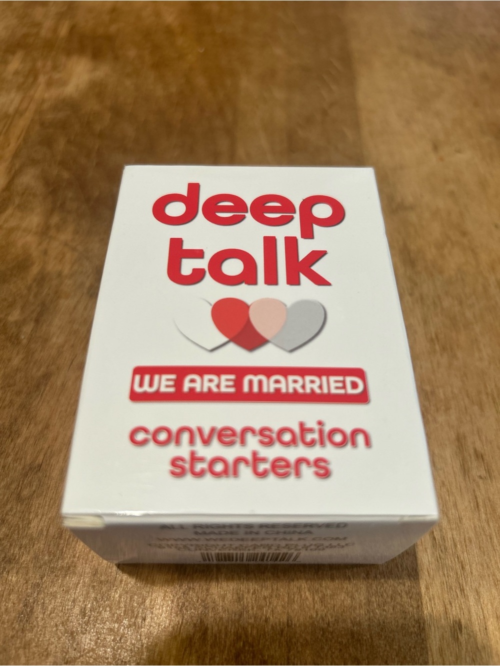 Deep Talk Married Conversation Starter Game
